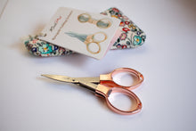 Load image into Gallery viewer, Rose gold folding scissors